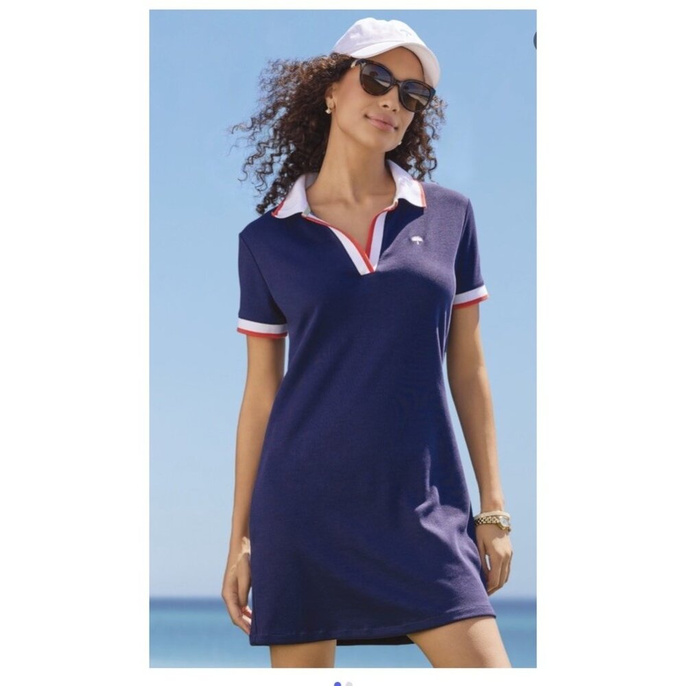Sewing Down South x Crown & Ivy Marion Short Sleeve Polo Dress Xl